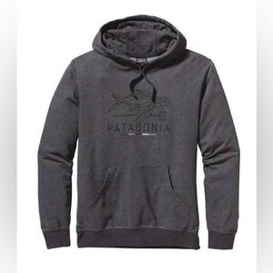 Patagonia Men's Geodesic Flying Fish Lightweight Pullover Hoodie Sweatshirt